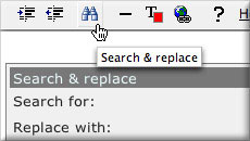 Search and Replace screenshot