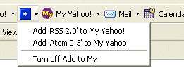 Yahoo toolbar autodiscovery button