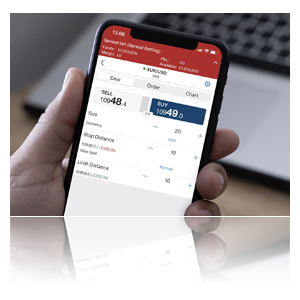 Spread betting on mobile